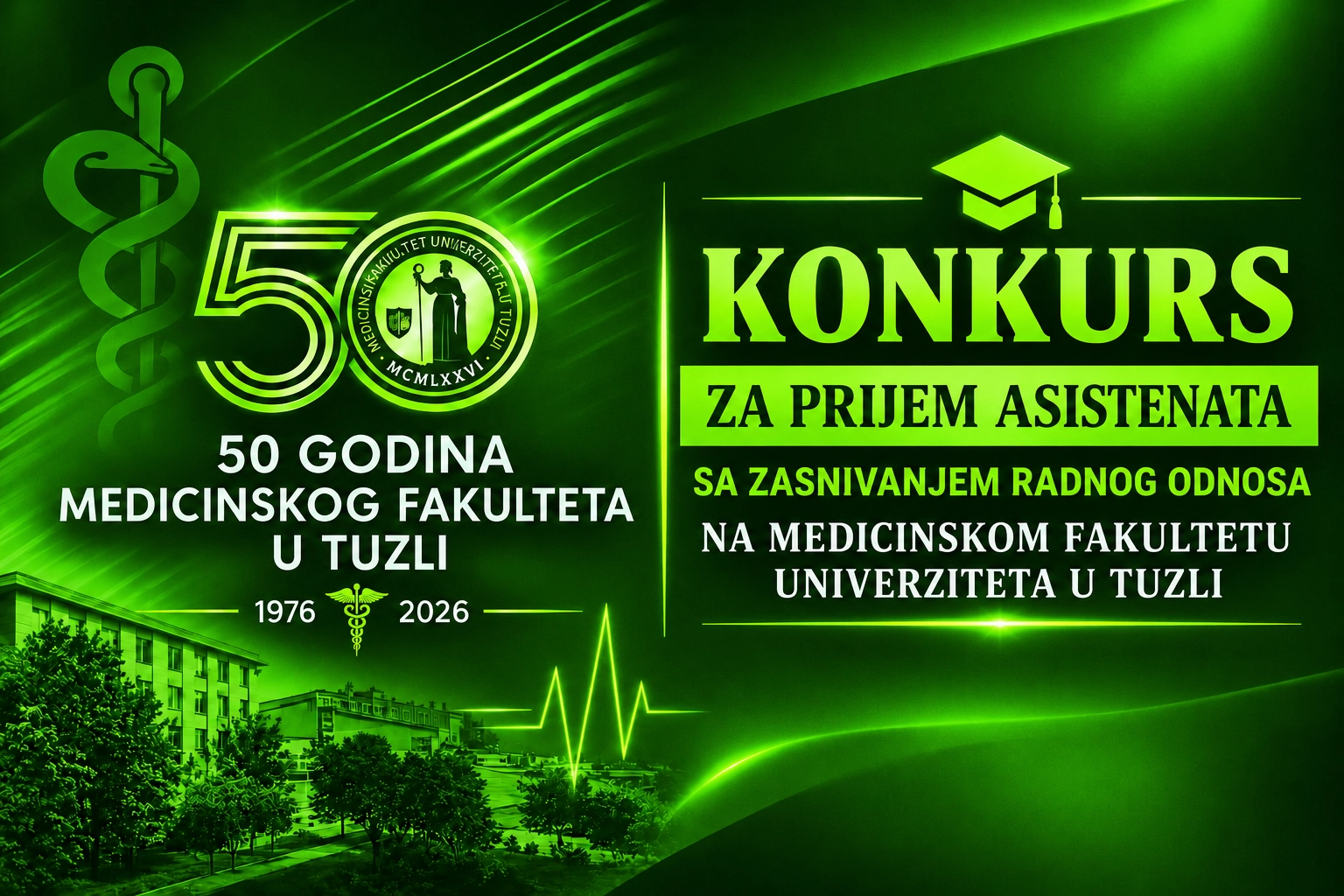 KONKURS za izbor u saradnička zvanja sa zasnivanjem radnog odnosa