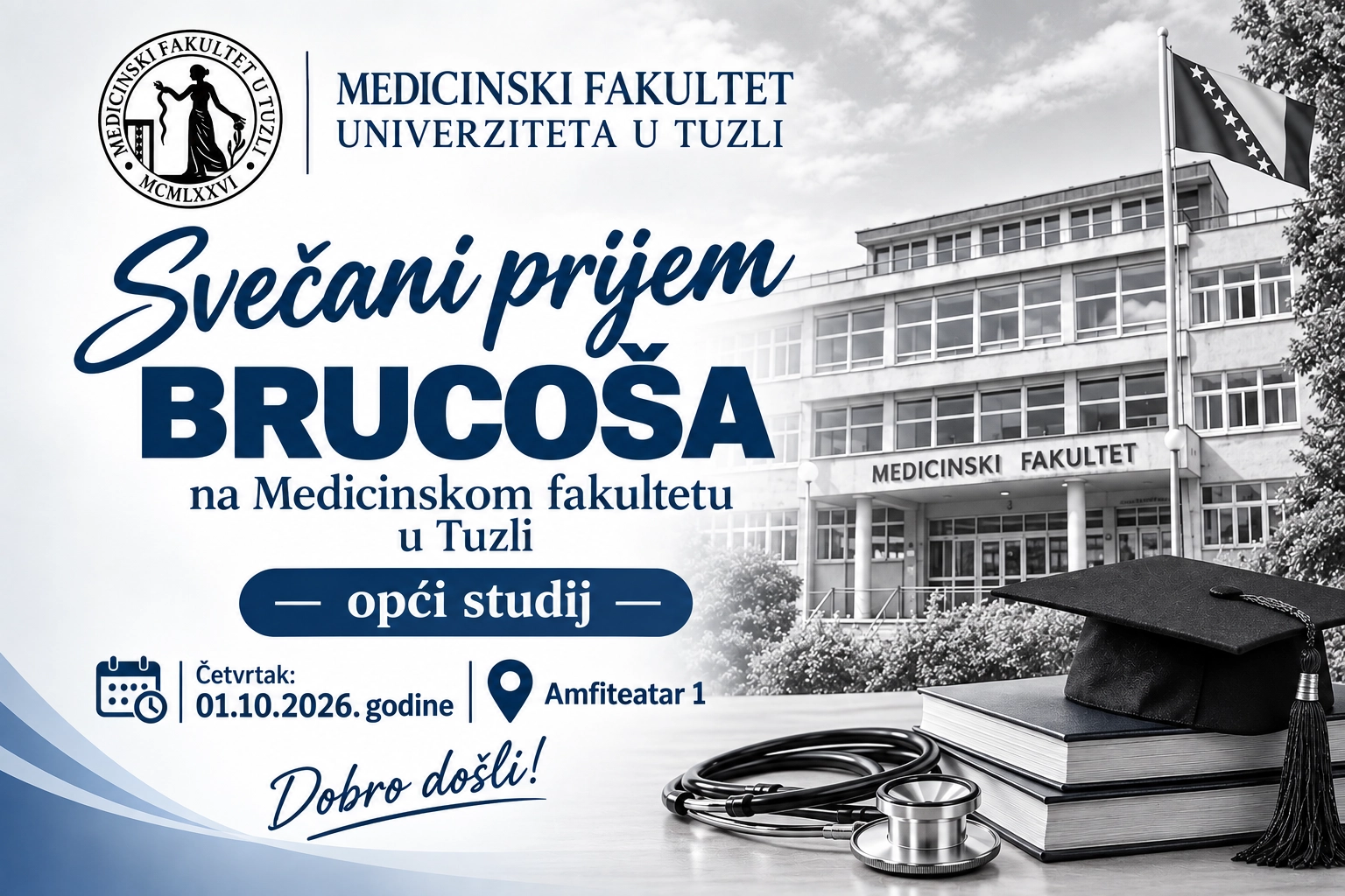 Svečani prijem brucoša na Medicinskom fakultetu u Tuzli - opći studij